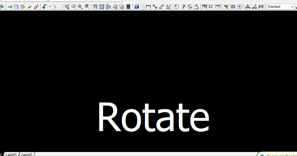 Lệnh xoay trong autocad lệnh Rotate